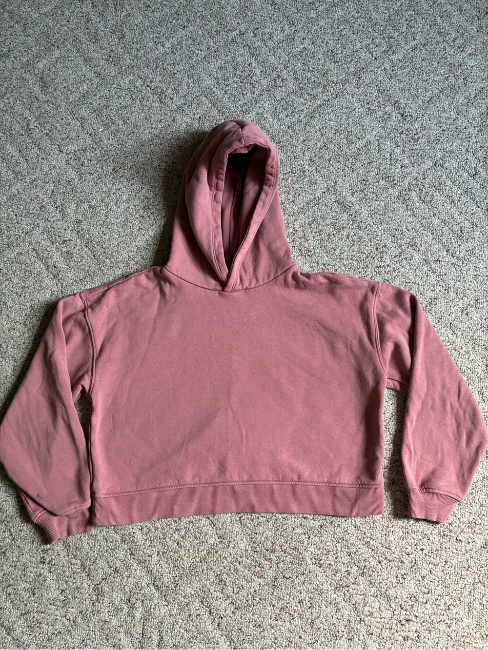 Forever 21 Dusty Rose Cropped Hoodie
